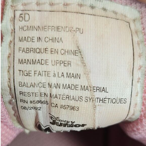 DISNEY JUNIOR GIRLS PINK MINNIE MOUSE BOOTS LACE-UP STYLE TODDLER SIZE 6 - Picture 6 of 10
